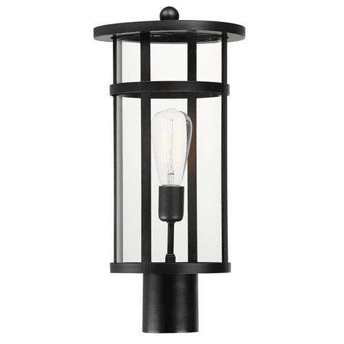 Maxim Clyde Vivex 1-Light Post Lantern - Black - 40620CLBK