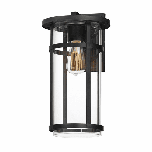 Maxim Clyde Vivex Large Outdoor Wall Sconce - Black - 40625CLBK