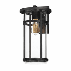 Maxim Clyde Vivex Large Outdoor Wall Sconce - Black - 40625CLBK