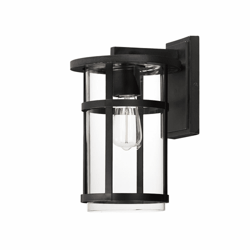 Maxim Clyde Vivex Medium Outdoor Wall Sconce - Black - 40623CLBK
