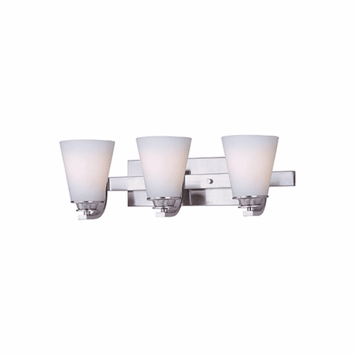 Maxim Conical 3-LT Bath Vanity Light - Satin Nickel - 9013SWSN