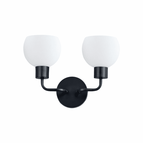 Maxim Coraline 2-Light Wall Sconce - Black - 11272SWBK