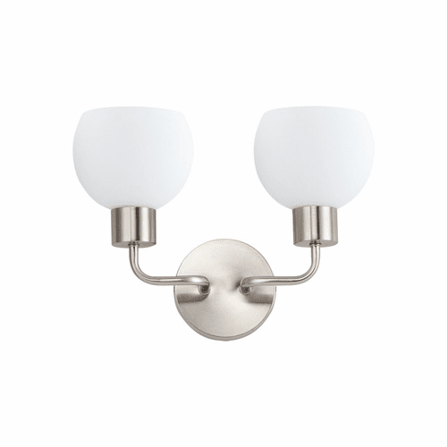 Maxim Coraline 2-Light Wall Sconce - Satin Nickel - 11272SWSN