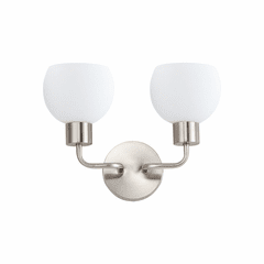 Maxim Coraline 2-Light Wall Sconce - Satin Nickel - 11272SWSN