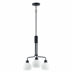 Maxim Coraline 3-Light Chandelier - Black - 11276SWBK Maxim Coraline 3-Light Chandelier - Black - 11276SWBK