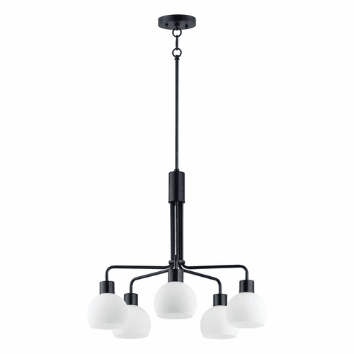 Maxim Coraline 5-Light Chandelier - Black - 11277SWBK