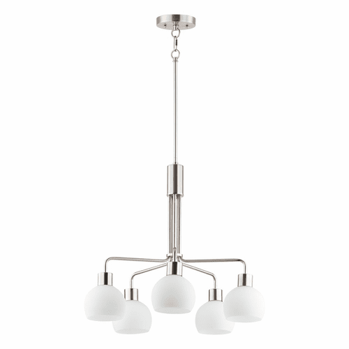 Maxim Coraline 5-Light Chandelier - Satin Nickel - 11277SWSN