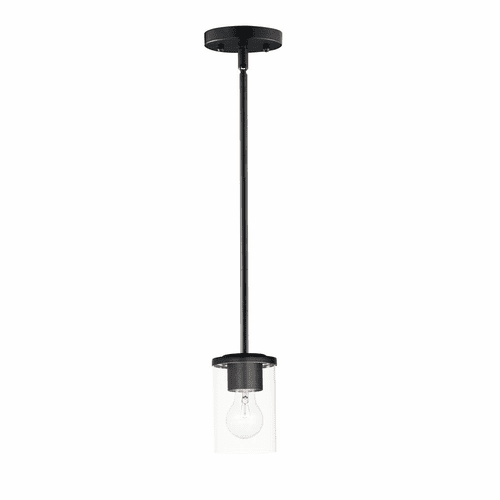 Maxim Corona 1-Light Mini Pendant - Black - 90200CLBK
