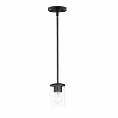 Maxim Corona 1-Light Mini Pendant - Black - 90200CLBK