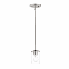 Maxim Corona 1-Light Mini Pendant - Satin Nickel - 90200CLSN