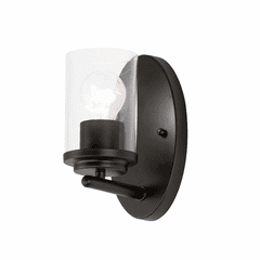 Maxim Corona 1-Light Wall Sconce - Black - 10211CLBK
