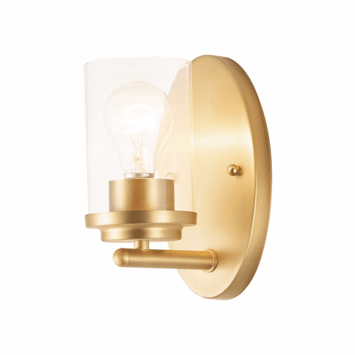 Maxim Corona 1-Light Wall Sconce - Satin Brass - 10211CLSBR
