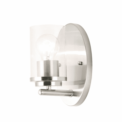 Maxim Corona 1-Light Wall Sconce - Satin Nickel - 10211CLSN