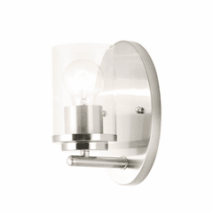Maxim Corona 1-Light Wall Sconce - Satin Nickel - 10211CLSN Maxim Corona 1-Light Wall Sconce - Satin Nickel - 10211CLSN