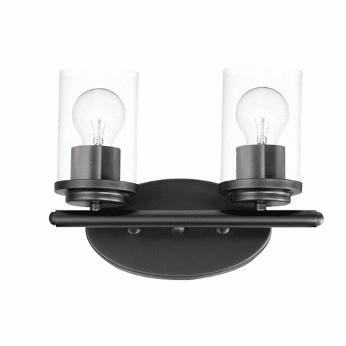 Maxim Corona 2-Light Bath Vanity - Black - 10212CLBK