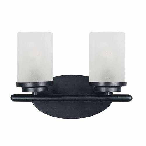 Maxim Corona 2-Light Bath Vanity - Black - 10212FTBK