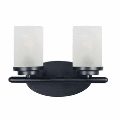 Maxim Corona 2-Light Bath Vanity - Black - 10212FTBK Maxim Corona 2-Light Bath Vanity - Black - 10212FTBK