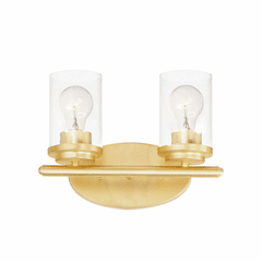 Maxim Corona 2-Light Bath Vanity - Satin Brass - 10212CLSBR Maxim Corona 2-Light Bath Vanity - Satin Brass - 10212CLSBR