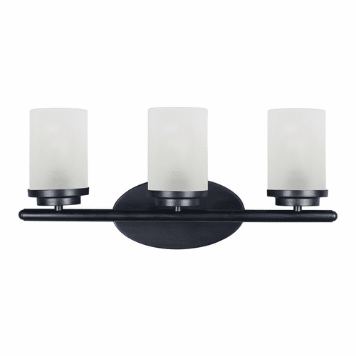 Maxim Corona 3-Light Bath Vanity - Black - 10213FTBK