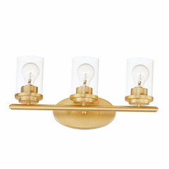 Maxim Corona 3-Light Bath Vanity - Satin Brass - 10213CLSBR Maxim Corona 3-Light Bath Vanity - Satin Brass - 10213CLSBR