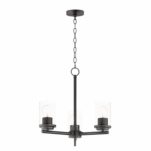 Maxim Corona 3-Light Chandelier - Black - 10203CLBK