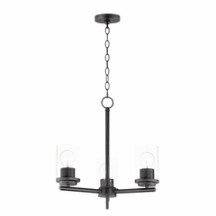Maxim Corona 3-Light Chandelier - Black - 10203CLBK Maxim Corona 3-Light Chandelier - Black - 10203CLBK