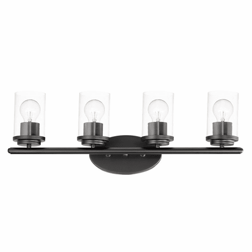 Maxim Corona 4-Light Bath Vanity - Black - 10214CLBK