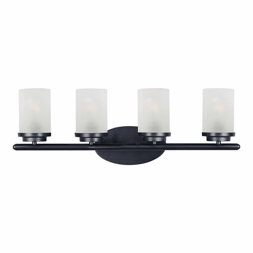 Maxim Corona 4-Light Bath Vanity - Black - 10214FTBK