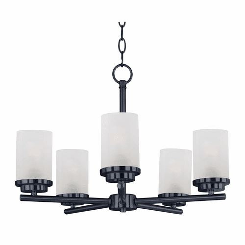 Maxim Corona 5-Light Chandelier - Black - 10205FTBK