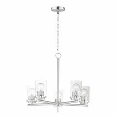 Maxim Corona 5-Light Chandelier - Satin Nickel - 10205CLSN
