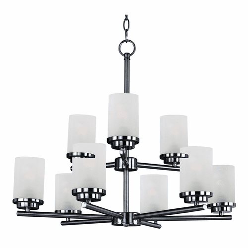 Maxim Corona 9-Light Chandelier - Black - 10206FTBK