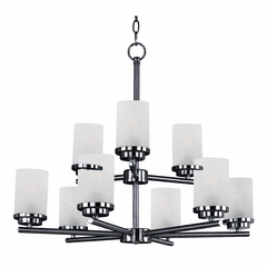 Maxim Corona 9-Light Chandelier - Black - 10206FTBK