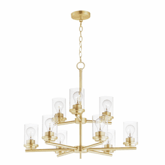 Maxim Corona 9-Light Chandelier - Satin Brass - 10206CLSBR