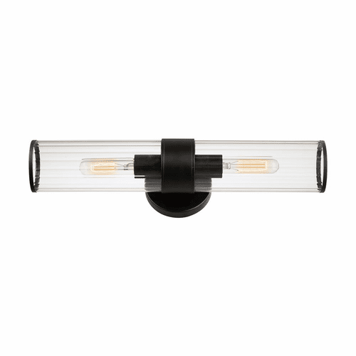 Maxim Crosby 2-Light Wall Sconce - Black - 11472CRBK