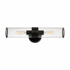 Maxim Crosby 2-Light Wall Sconce - Black - 11472CRBK Maxim Crosby 2-Light Wall Sconce - Black - 11472CRBK
