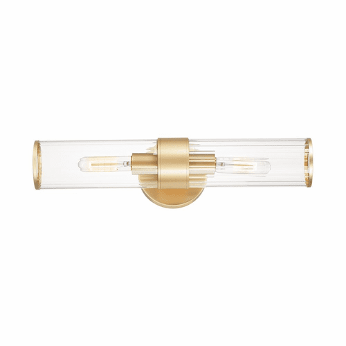 Maxim Crosby 2-Light Wall Sconce - Satin Brass - 11472CRSBR