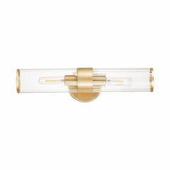Maxim Crosby 2-Light Wall Sconce - Satin Brass - 11472CRSBR Maxim Crosby 2-Light Wall Sconce - Satin Brass - 11472CRSBR