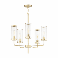 Maxim Crosby 5-Light Chandelier - Satin Brass - 11475CRSBR Maxim Crosby 5-Light Chandelier - Satin Brass - 11475CRSBR