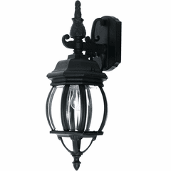 Maxim Crown Hill 1-LT Outdoor Wall Lantern - Black - 1030BK