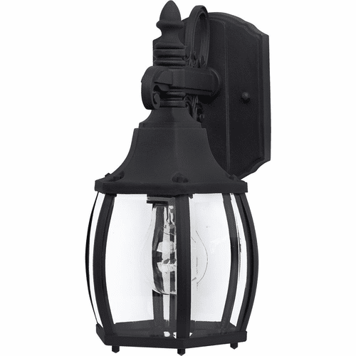 Maxim Crown Hill 1-LT Outdoor Wall Lantern - Black - 1031BK