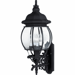 Maxim Crown Hill 4-LT Outdoor Wall Lantern - Black - 1037BK