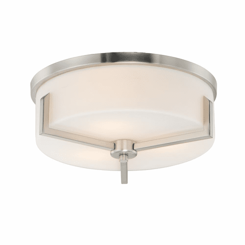 Maxim Dart 3-LT Flush Mount - Satin Nickel - 21280SWSN