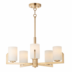 Maxim Dart 5-LT Single-Tier Chandelier - Satin Brass - 21286SWSBR