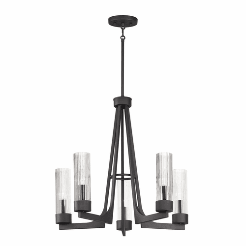 Maxim Delos 5-Light Chandelier - Anthracite - 30315CRAR