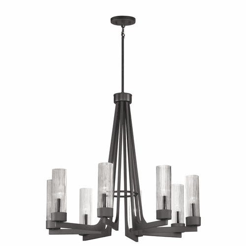 Maxim Delos 8-Light Chandelier - Anthracite - 30316CRAR