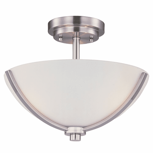 Maxim Deven 3-LT Semi-Flush Mount - Satin Nickel - 20031SWSN
