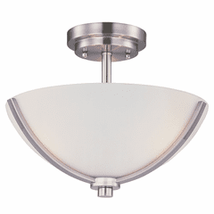 Maxim Deven 3-LT Semi-Flush Mount - Satin Nickel - 20031SWSN