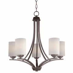 Maxim Deven 5-LT Single-Tier Chandelier - Oil Rubbed Bronze - 20035SWOI