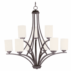 Maxim Deven 9-LT Multi-Tier Chandelier - Oil Rubbed Bronze - 20036SWOI