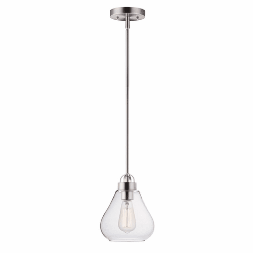 Maxim Dianne 1-LT Pendant - Satin Nickel - 10091CLSN